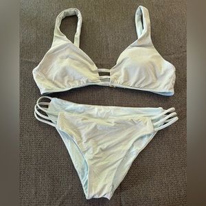 Light blue sparkle bikini size small Nordstrom